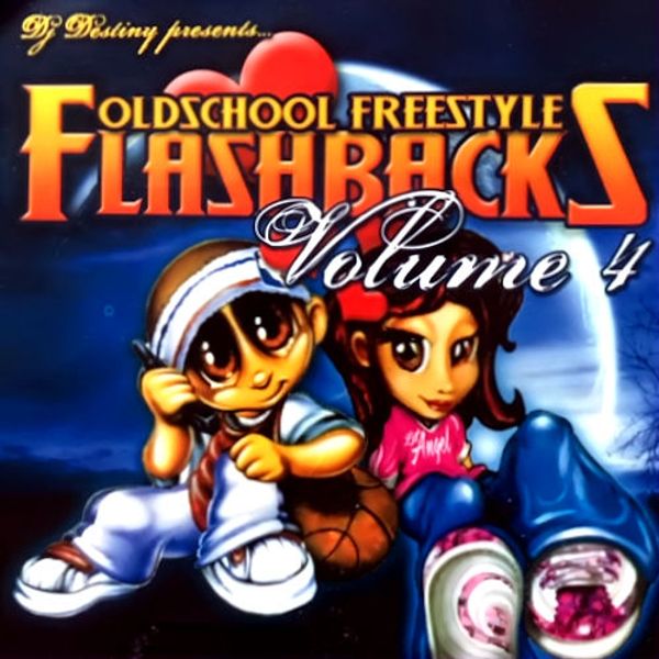 DJ Destiny album cover featuring two cutesy characters sitting, one with a basketball.